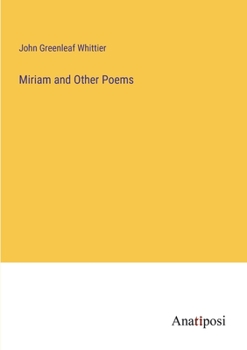 Paperback Miriam and Other Poems Book