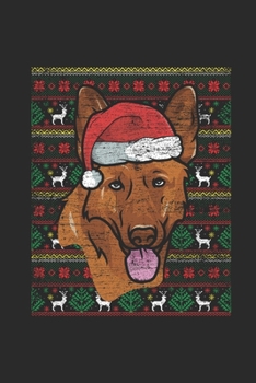 Paperback Ugly Christmas - German Shepherd: Dotted Bullet Grid Notebook - Journal for Ugly Christmas Gift And New Year Gift Idea Book