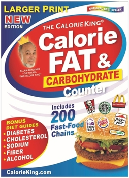 Paperback Calorieking Larger Print Calorie, Fat & Carbohydrate Counter [Large Print] Book