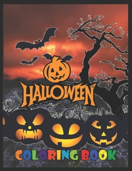 Paperback Halloween: coloring book for kids ages 3-9 Book