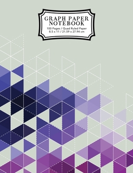 Paperback Graph Paper Notebook: Purple Grid Boxes Grid Paper Composition Notebook, Graphing Paper, Quad Ruled Book