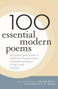 Hardcover 100 Essential Modern Poems Book