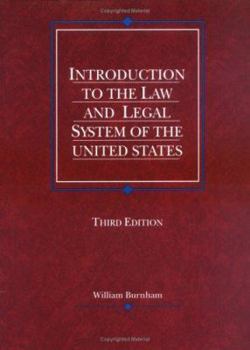 Hardcover Introduction to the Law and Legal System of the United States Book