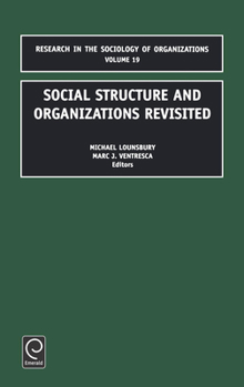 Hardcover Social Structure and Organizations Revisited Book