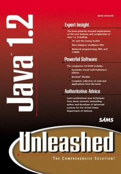 Hardcover Java 1.2 Unleashed [With Includes 20 Custom Java Applications, Examples...] Book