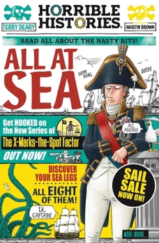 Paperback All at Sea (Horrible Histories) Book