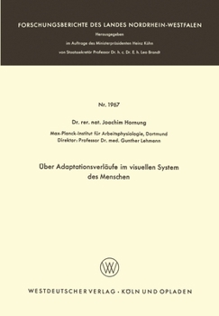 Paperback Über Adaptationsverläufe im visuellen System des Menschen [German] Book