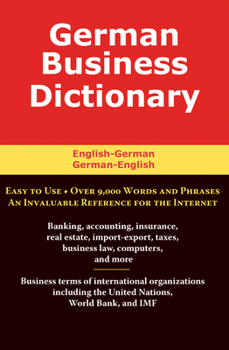 Paperback German Business Dictionary: English-German, German-English Book