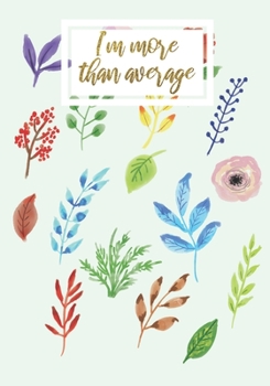 Paperback I'm more than average: Work Journal Planner Book