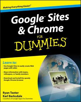 Paperback Google Sites and Chrome for Dummies Book