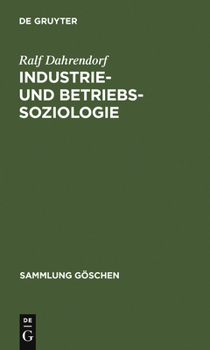 Hardcover Industrie- und Betriebssoziologie [German] Book