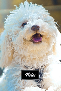 Poodle Dog Pup Puppy Doggie Notebook Bullet Journal Diary Composition Book Notepad - Happy Smile: Cute Animal Pet Owner Composition Book with 100 Unruled Plain Blank Paper Pages in 6” x 9” Inch
