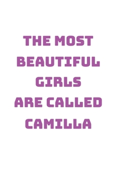 Camilla Girl Woman Notebook: Graph Paper Journal 6x9 - 120 Pages