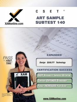 Paperback Cset Art Sample Subtest 140 Teacher Certification Test Prep Study Guide Book