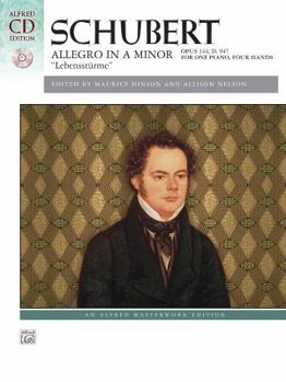 Paperback Schubert -- Allegro in a Minor, Op. 144 (Lebensstürme): Book & CD Book
