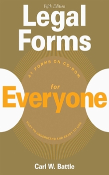 Paperback Legal Forms for Everyone [With CDROM] Book