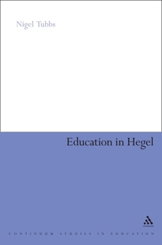 Paperback Education in Hegel Book