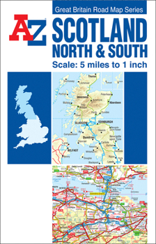 Paperback Scotland A-Z Road Map (Reversible) Book