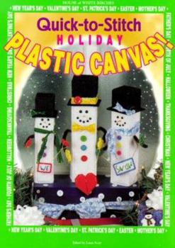 Hardcover Quick-To-Stitch Holiday Plastic Canvas Book