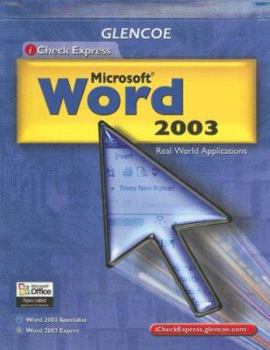 Hardcover Microsoft Word 2003: Real World Applications Book