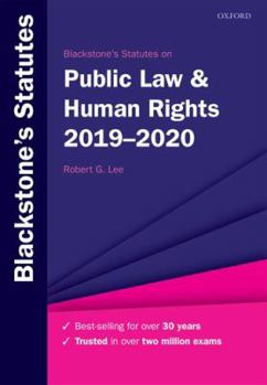 Paperback Blackstone's Statutes on Public Law & Human Rights 2019-2020 Book