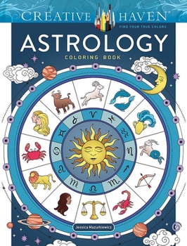 Paperback Creative Haven Astrology Coloring Book