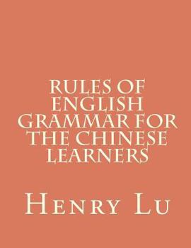 Paperback Rules of English Grammar for the Chinese Learners Book