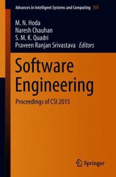 Paperback Software Engineering: Proceedings of Csi 2015 Book