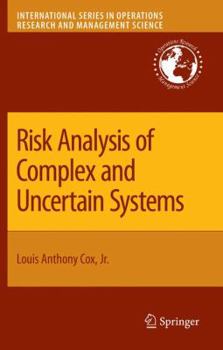 Paperback Risk Analysis of Complex and Uncertain Systems Book