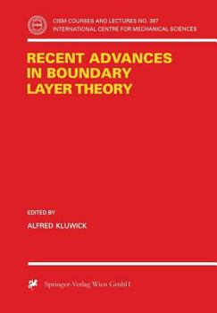Paperback Recent Advances in Boundary Layer Theory Book