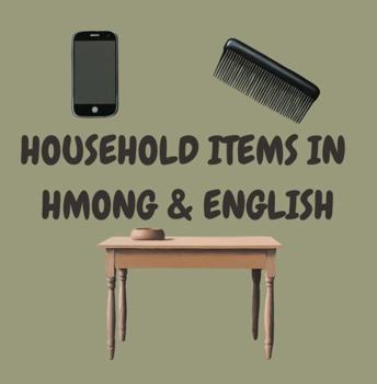Paperback Household Items in Hmong and English Book