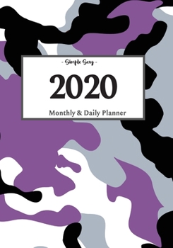 Paperback 2020 Planner Daily and Monthly: On-The-Go Planner - Jan 1, 2020 to Dec 31, 2020: Daily & Monthly Planner + Calendar Views - Productivity Planner - Cam Book