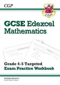 Paperback GCSE Maths Edexcel Grade 4-5 Targeted Exam Practice Workbook (includes answers): perfect for catch-up and the 2022 and 2023 exams (CGP GCSE Maths 9-1 Revision) Book