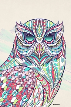 Notebook: Owl Polygon Animal Journal Abstract Geometric Pattern Composition Book Colorful Shapes Gift