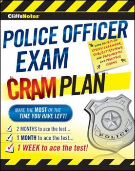 Paperback CliffsNotes Police Officer Exam Cram Plan Book