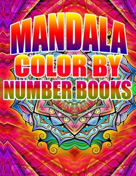 Paperback Mandala Color by Number Books: Kids and Adults Book