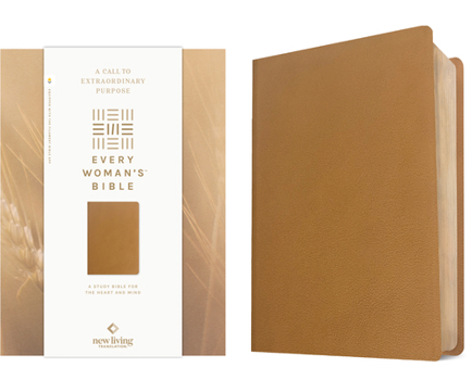 Leather Bound NLT Every Woman's Bible, Filament Enabled (Genuine Leather, Camel, Red Letter) Book