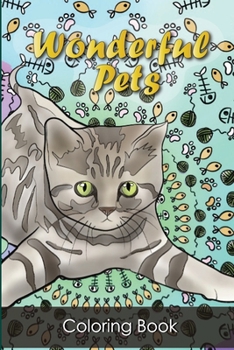 Paperback wonderful pets: coloring book