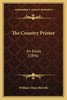 Paperback The Country Printer: An Essay (1896) Book
