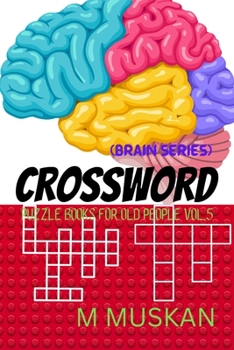 Paperback Crossword Puzzle Books for Old People Vol.5 (Brain Series) Book