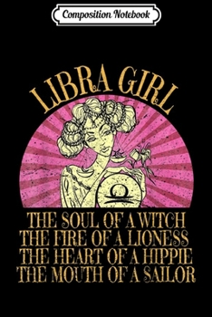 Composition Notebook: Libra Girl September & October Women Birthday Gift For Her.  Journal/Notebook Blank Lined Ruled 6x9 100 Pages