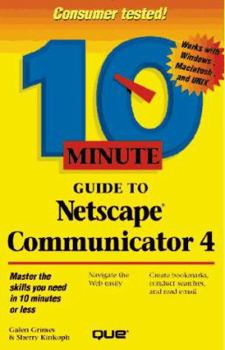 Paperback Ten Minute Guide to Netscape Book