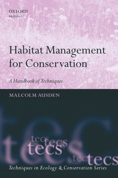 Paperback Habitat Management for Conservation: A Handbook of Techniques Book
