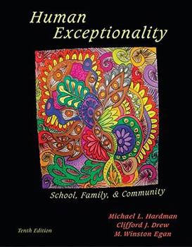 Hardcover Human Exceptionality: School, Community, and Family Book