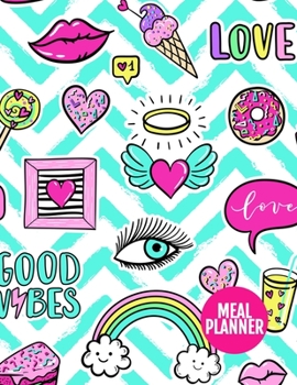 Meal Planner: Nifty Year 365 Daily - 52 Week Calendar Meal Planner Daily Weekly and Monthly For Track & Plan Your Meals Food Planning | Large 8.5 x 11 Inch | 110 Pages  - Design Element BT 098825