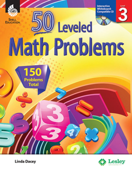 Paperback 50 Leveled Math Problems Level 3 Book