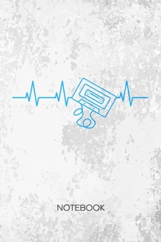 Bullet Dotted Journal: Nineties Vintage Notebook Dotted Grid a5 6x9 120 Pages - Cassette Tape Planner I Love Retro Diary 90s Music - 90s Kids Partygoer Gift Idea for Men and Women