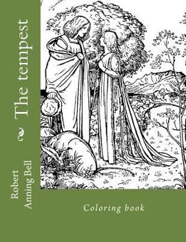 Paperback The tempest: Coloring book