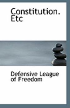 Paperback Constitution. Etc Book