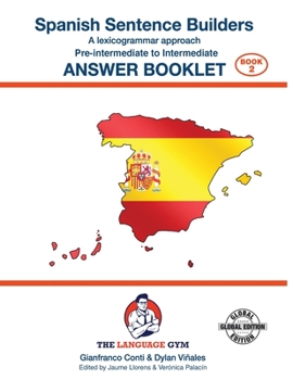 Paperback SPANISH SENTENCE BUILDERS - Pre - I - ANSWER BOOK: Sentence Builder [Spanish] Book